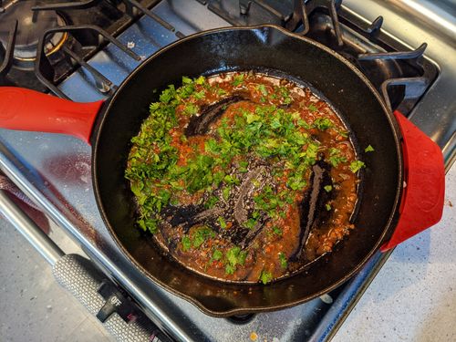 Garlic and herbs