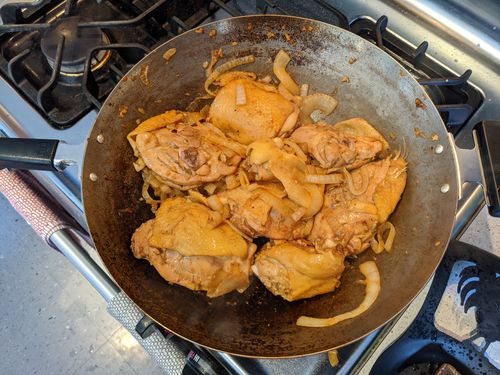 Chicken browned