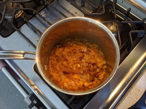 Sauce simmered