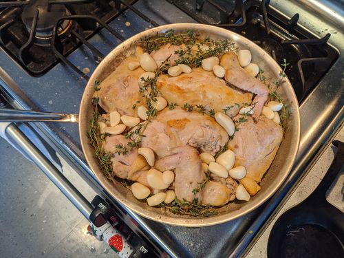 Chicken with garlic