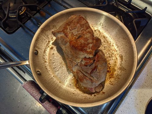 Pork seared