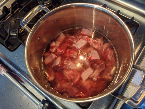 Ribs with water
