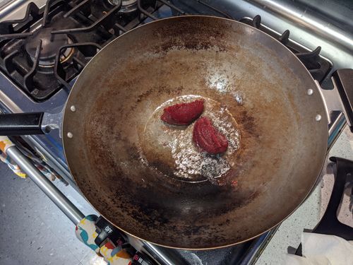 Lees before cooking