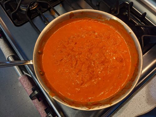 Sauce after cream