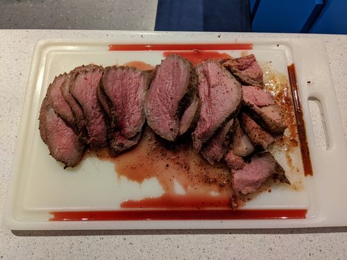 Beef carved